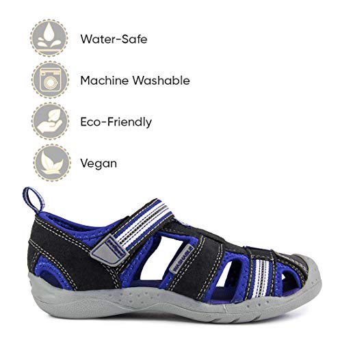 pediped Flex Sahara Sandal (Toddler/Little Kid),Black King/Blue,20 EU (5 M US Toddler) - Image 4