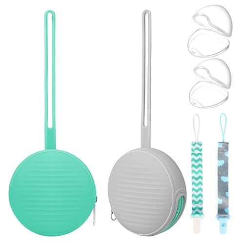 sopkdey Pacifier Case,Pacifier Holder Case/Pacifier Holder/BPA Free Traveling Baby Essentials Set - Image 1