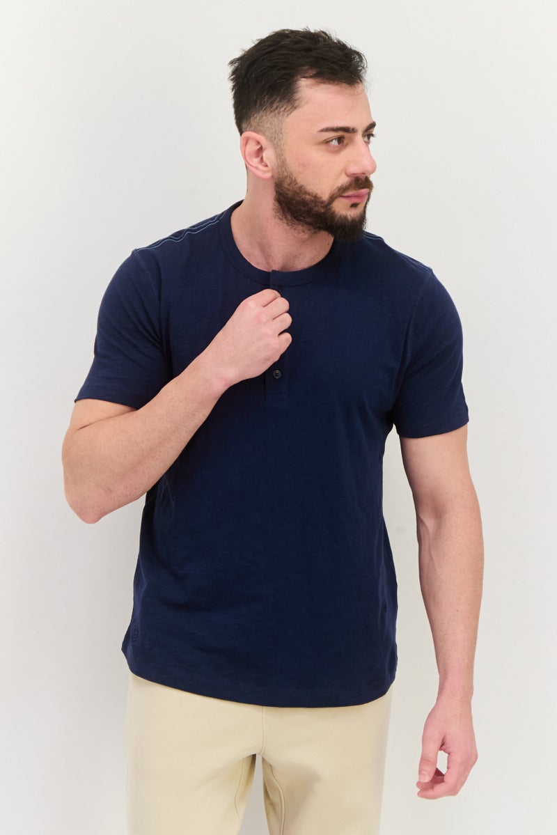 Project Essentials Men Sportwear Fit Short Sleeves Training T-Shirt, Navy - Image 1