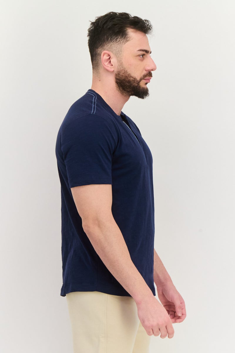 Project Essentials Men Sportwear Fit Short Sleeves Training T-Shirt, Navy - Image 4