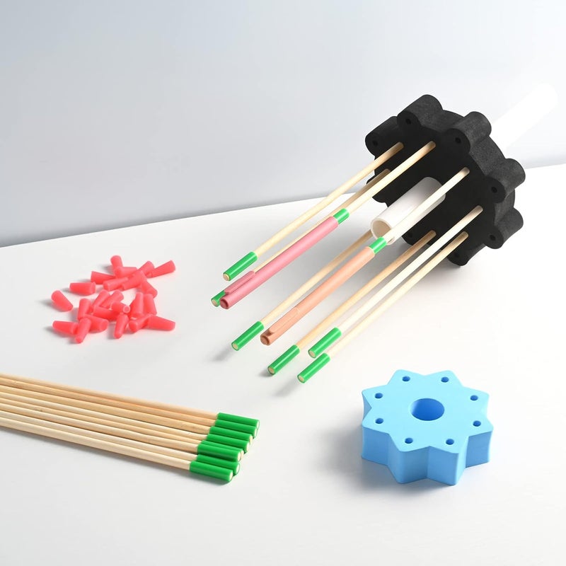 WAYMASTER Inkjoy 24 Nonstick Sleeves and 24 Silicone Rubber Plugs for Epoxy Pen Turner Attachment, Glitter Pen Project Tool Making Caps - Image 3