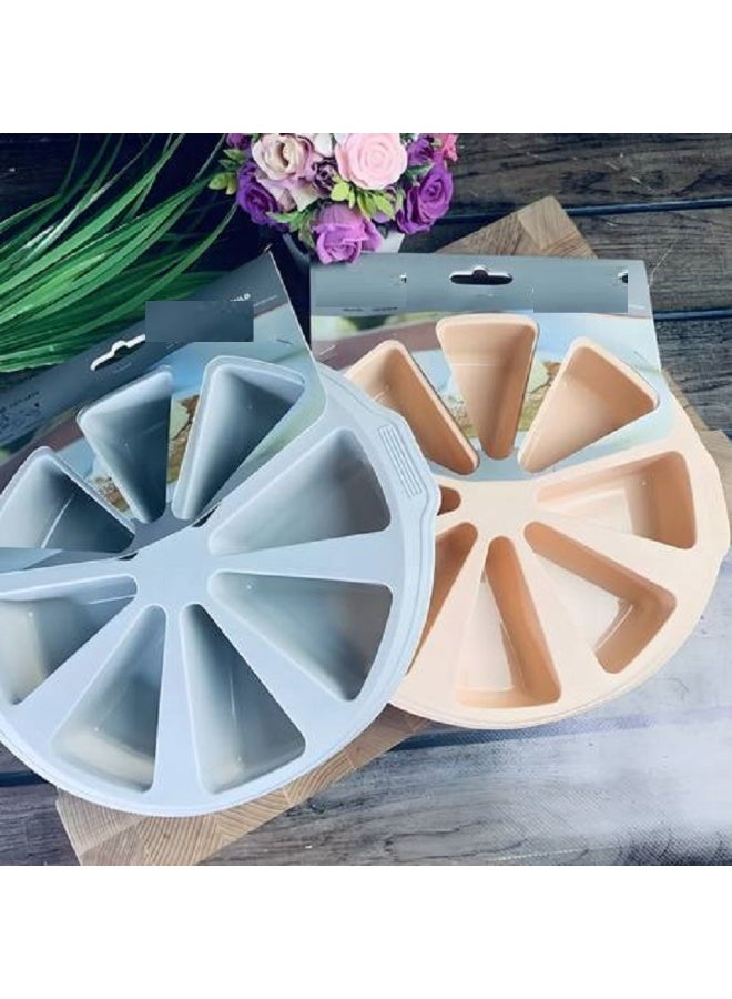 قالب كيك سيليكون مثلثات غير لاصق – سهل الاستخدام والتنظيف، يضمن لكِ كيك مثالي في كل مرة. - Image 1