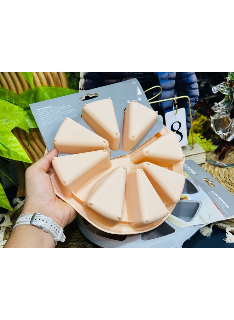 قالب كيك سيليكون مثلثات غير لاصق – سهل الاستخدام والتنظيف، يضمن لكِ كيك مثالي في كل مرة. - Image 3