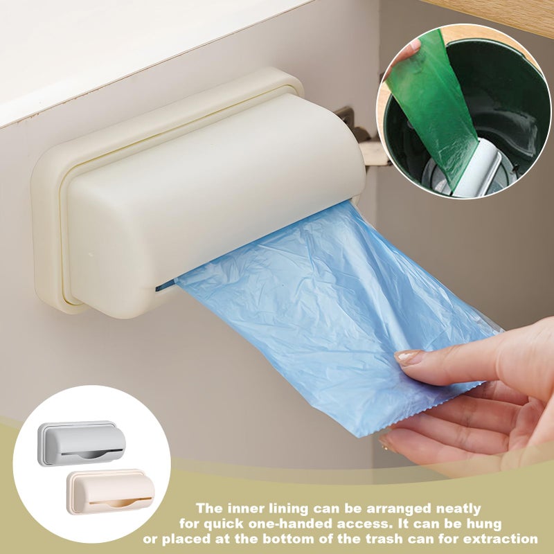 hinbkenla 2 Pcs Trash Bag Dispenser,Garbage Bag Dispenser For Inside Trash Can,Trash Can Liner Dispenser For Bottom Of Can, Wall Mount Garbage Bag Dispenser Kitchen Bathroom Toilet Storage Organization - Image 4