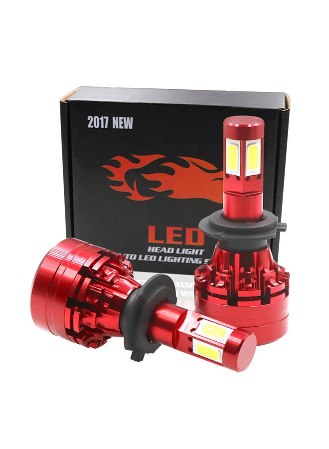 Loquat Car LED Headlight Kit H7 6000K Foglight Bulb White Headlight - Image 2