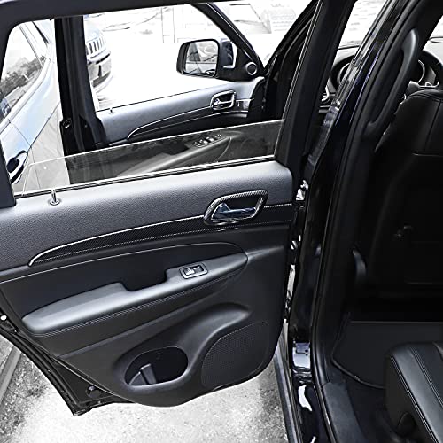 Hoolcar Interior Door Handle Cover Kits ABS Trims for 2011-2020 Jeep Grand Cherokee, Carbon Fiber - Image 5