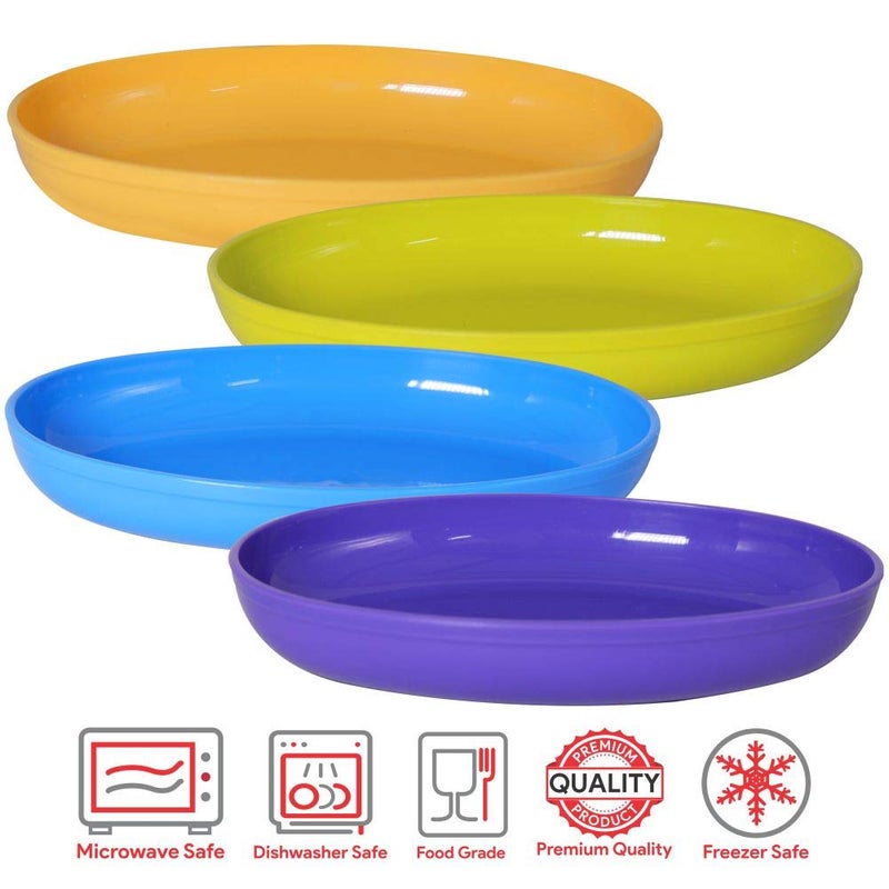 Wonder Homeware Sigma Snacker Microwave Safe Bowl Set, 4 pc 500 ml, Pink Color (Black Yellow Green Violet) - Image 4
