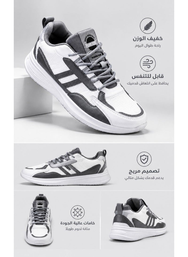 Amity Men's Lightweight Shock Absorbing Sports Running Shoes with Breathable Mesh - Image 3