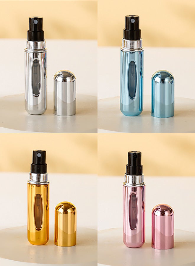 4-Piece Travel Portable Mini Perfume Bottle Multicolour - Image 3