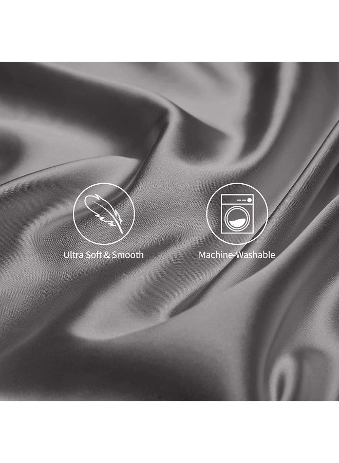 Somerfield Somer Field Premium Hair Care Pillowcases – 2 Pack Standard Size (50 x 75 cm) with Envelope Closure, Dark Grey - Image 4