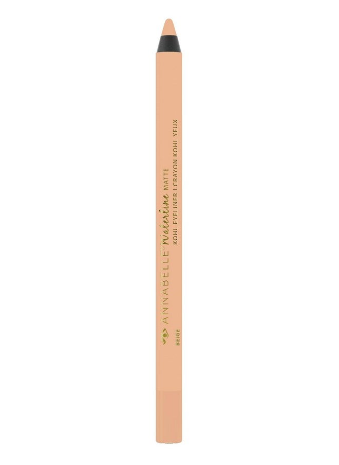 Annabelle Waterline Matte Kohl Eyeliner Pencil Beige Intense Colours Matte Finish Easytoapply Longlasting 10H Waterproof Transferproof Crueltyfree 1.2 G  - Image 1