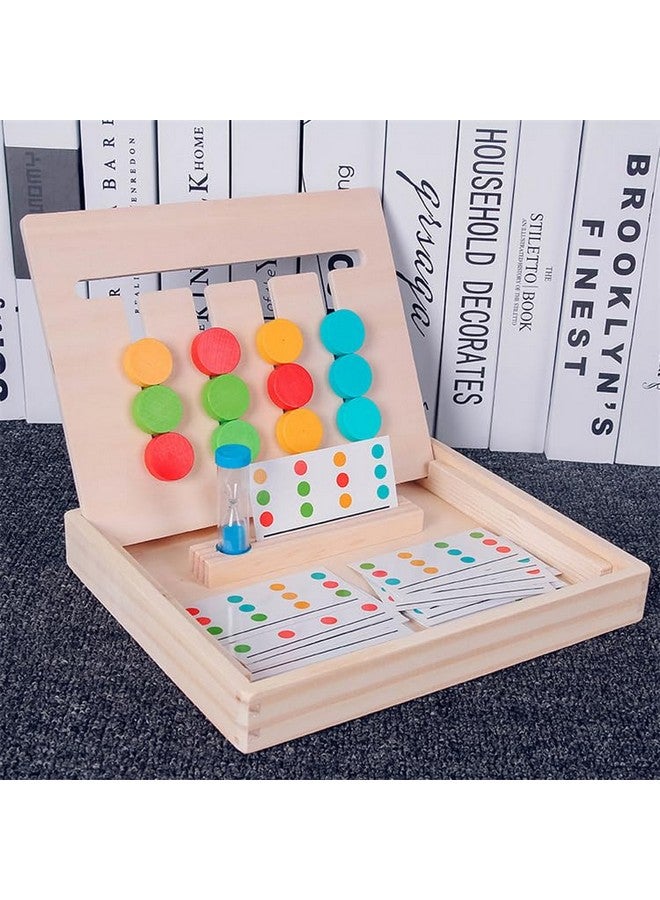 Cubelelo Drift Montessori Slide Four Colour Puzzle Game | Educational Wooden Toy for Kids | Color & Shape Matching Brain Teaser for Ages 3-7 | Preschool Learning Toy for Boys & Girls - Image 5