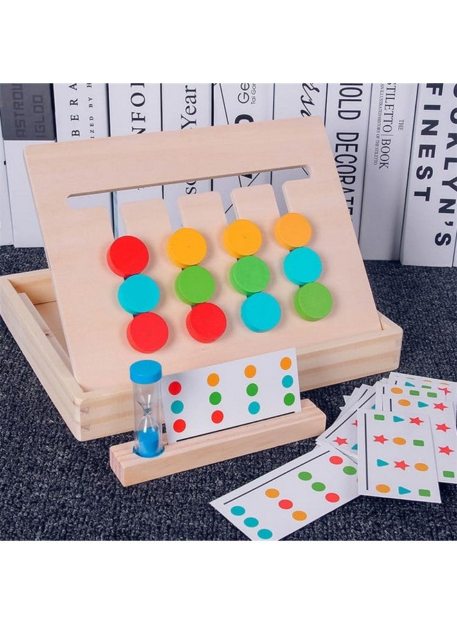 Cubelelo Drift Montessori Slide Four Colour Puzzle Game | Educational Wooden Toy for Kids | Color & Shape Matching Brain Teaser for Ages 3-7 | Preschool Learning Toy for Boys & Girls - Image 4