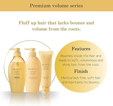 Premium Volume Repair Shampoo for Tsubaki bottle 450 ml - Image 4