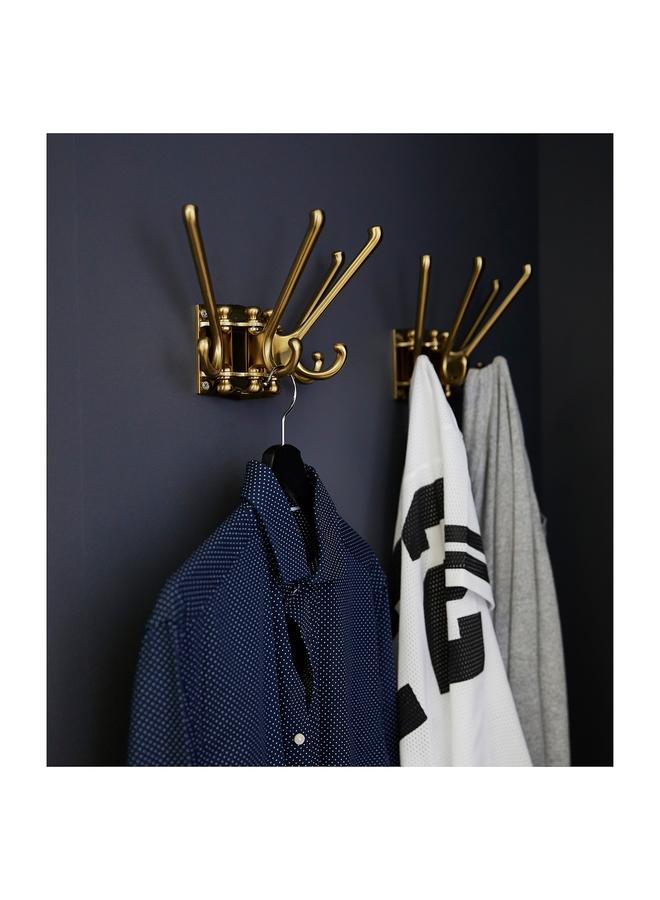Zaboon 4-armed swivel hook, brass-colour - Image 3