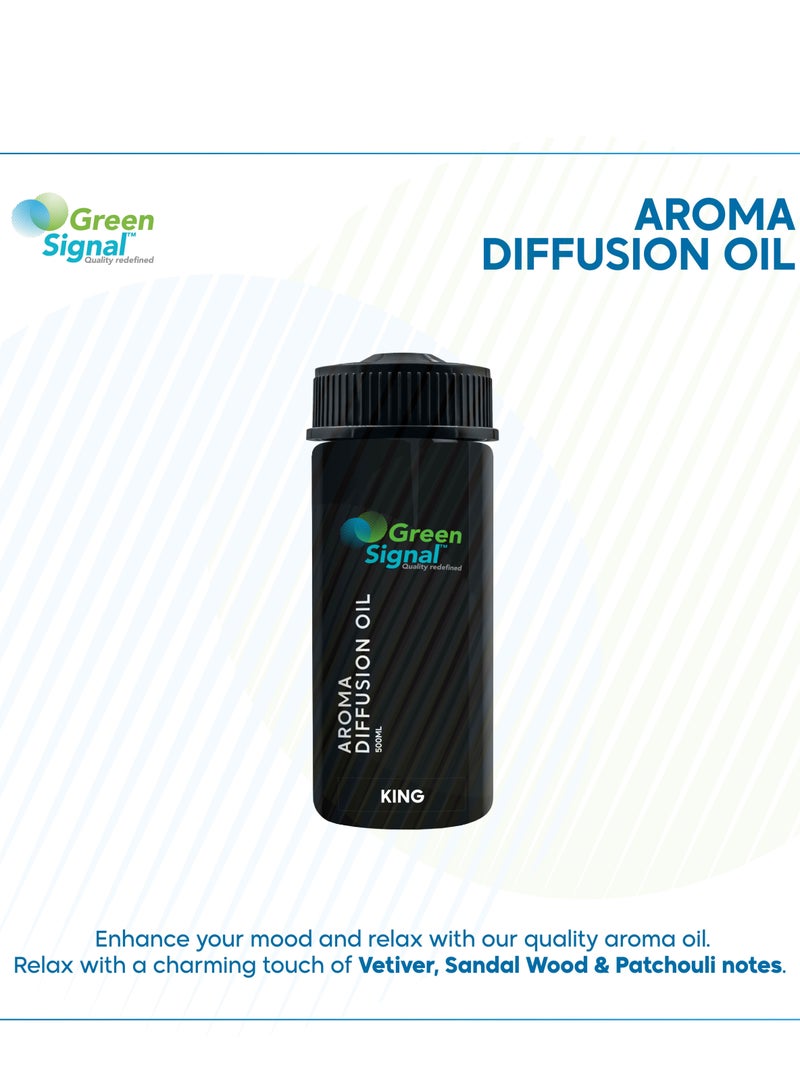 Green Signal King Fragrance Oil 500ml – Luxurious & Bold Scent for Diffusers & Humidifiers – Long-Lasting Concentrated Aroma  - Image 2