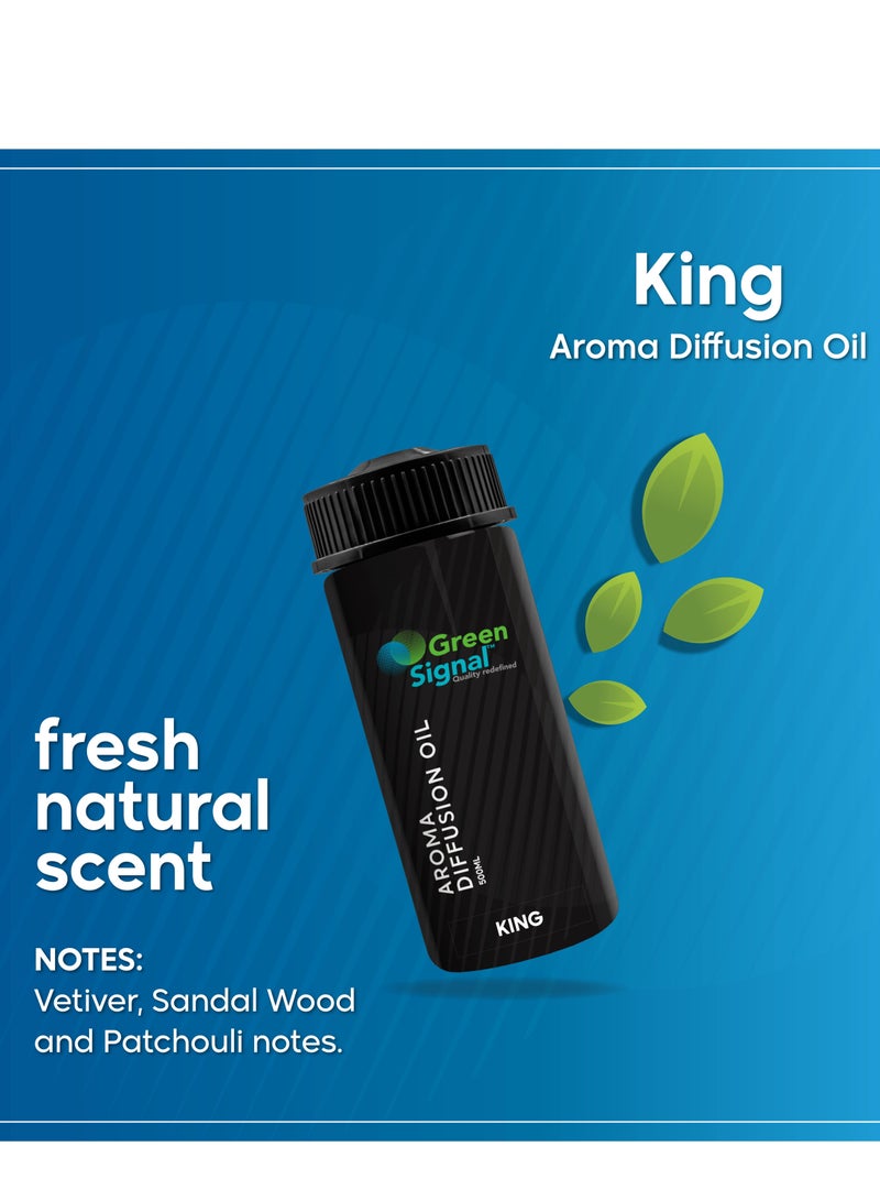 Green Signal King Fragrance Oil 500ml – Luxurious & Bold Scent for Diffusers & Humidifiers – Long-Lasting Concentrated Aroma  - Image 3