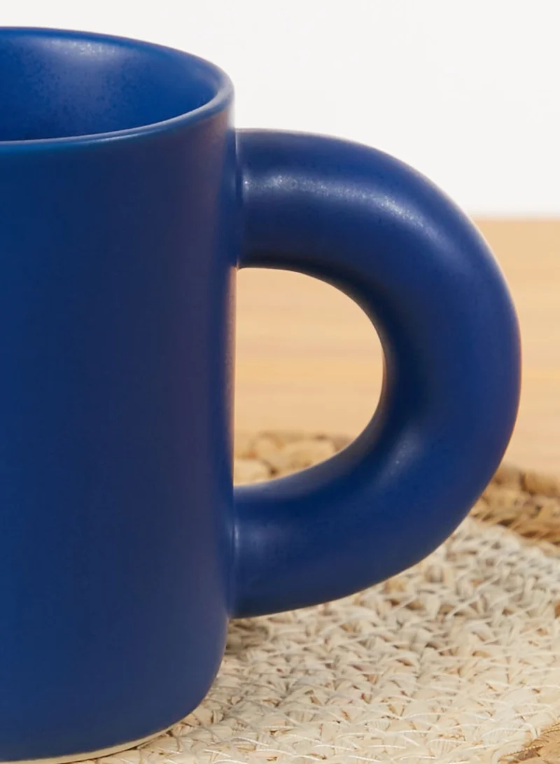 AURORA Blue Large Handle Mug