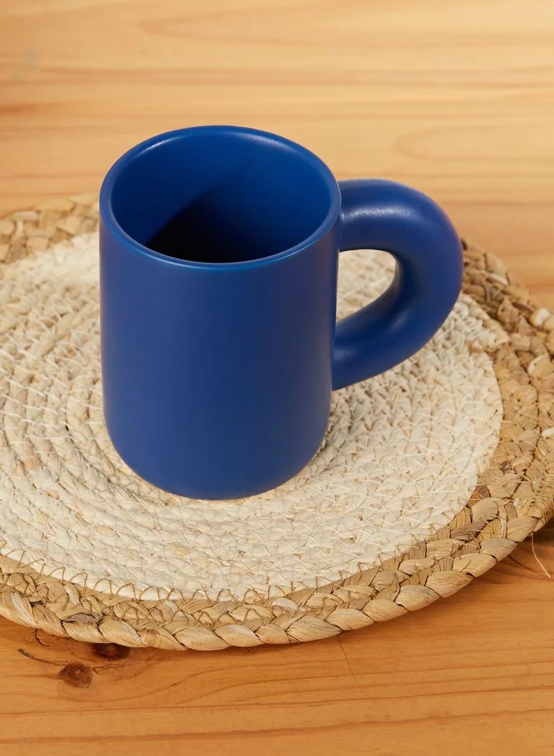 AURORA Blue Large Handle Mug