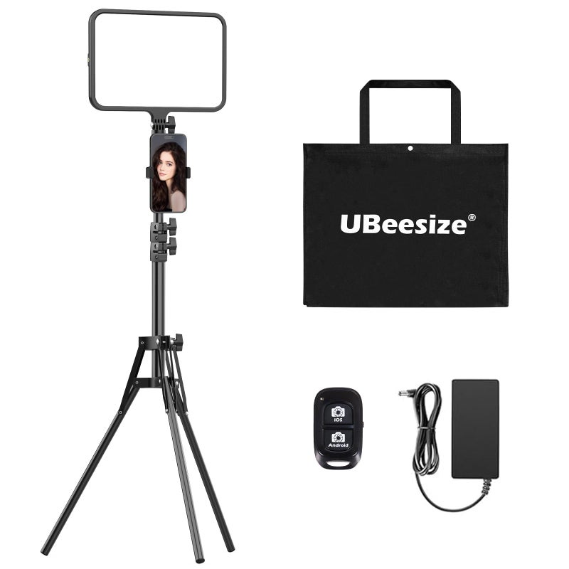 UBeesize LED Video Light Kit Photography Lighting 13 Studio Lights with 65 Tripod Stand and Phone Holders Podcast Lighting for Video Recording Make up Live Streaming Tiktok YouTube - Image 2