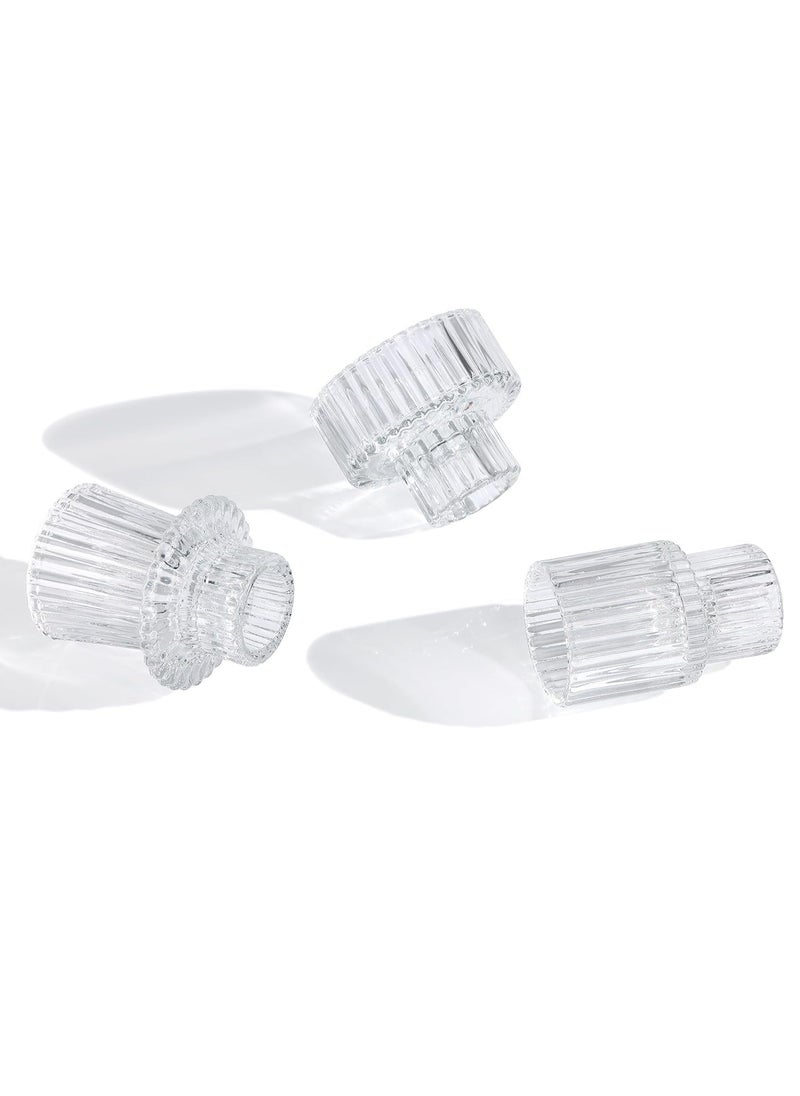 Generic Glass Candle Holder 6Pcs for Pillar Candles, Tealight Candles Holders, Candlestick Holders for Wedding, Festival, Dinning , Party  - Image 4
