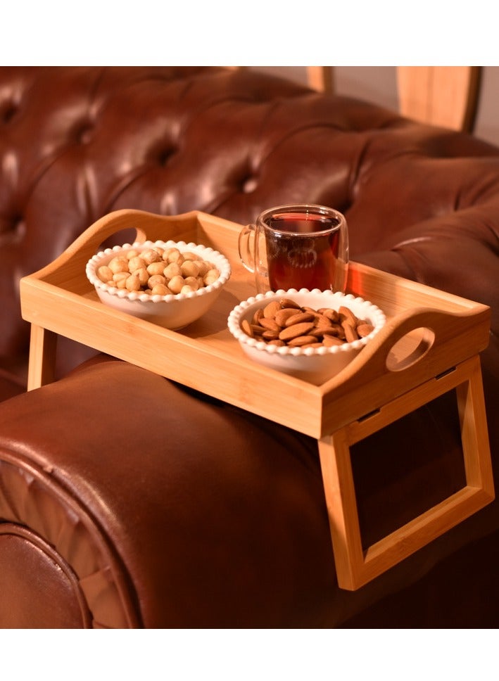 بامبوم صينية تقديم ضيافة لذراع الأريكة - Image 2