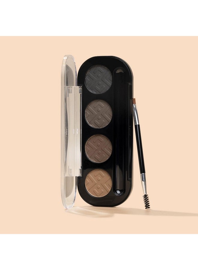 PAC Eyebrow Definer (4 Colors) | Comes With An Angled Brush & Spoolie For Sculpted & Shaping Eyebrows | With 4 Natural Pressed Powder Shades To Redefine Eyebrows | Suitable For All Skin Types - Image 4