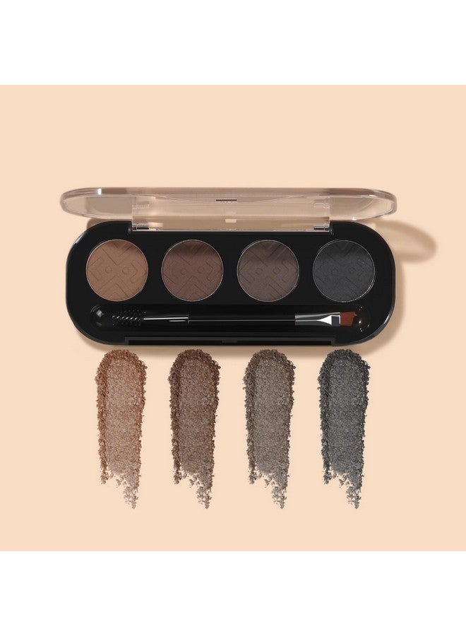 PAC Eyebrow Definer (4 Colors) | Comes With An Angled Brush & Spoolie For Sculpted & Shaping Eyebrows | With 4 Natural Pressed Powder Shades To Redefine Eyebrows | Suitable For All Skin Types - Image 2