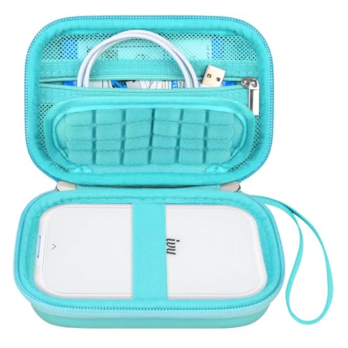 Canboc Hard Case for Canon Ivy 2 Mini Photo Printer Mobile Wireless Bluetooth Instant Camera Printer, Zipper Mesh Bag fit Photo Paper Cable, Green - Image 1