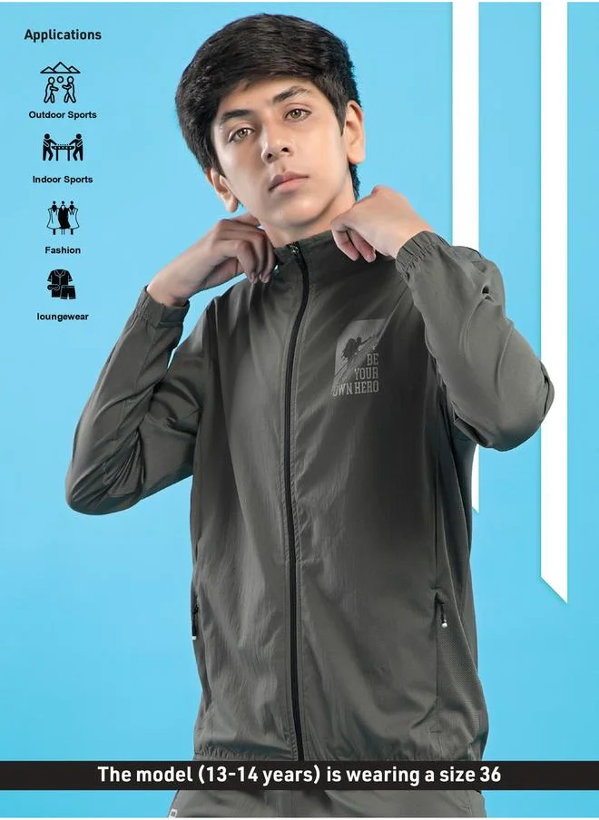 تكنوسبورت SOLID 2-WAY STRETCH JACKET by Styli
