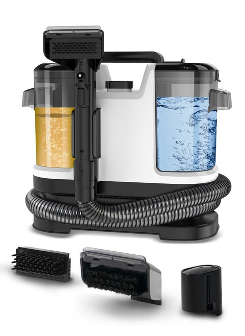 Portable Carpet Cleaner - Low Noise, Long Battery Life, Powerful Suction with Self-Cleaning Feature. Perfect for Cleaning Sofas, Carpets, and Hard-to-Reach Stains. Ideal for Homes, Offices, and Restaurants