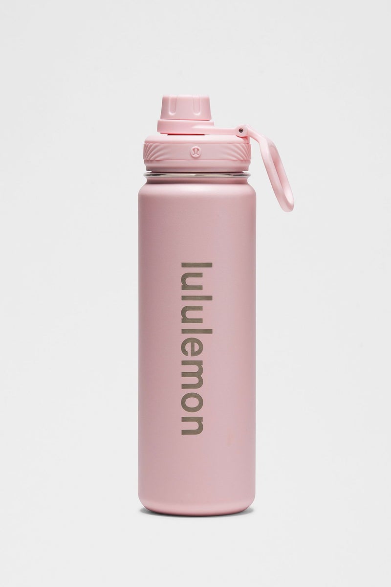 lululemonStainless steel sports vacuum insulated water bottle, suitable for holding water, iced tea, hot tea, etc., with a capacity of 710 milliliters - Image 1
