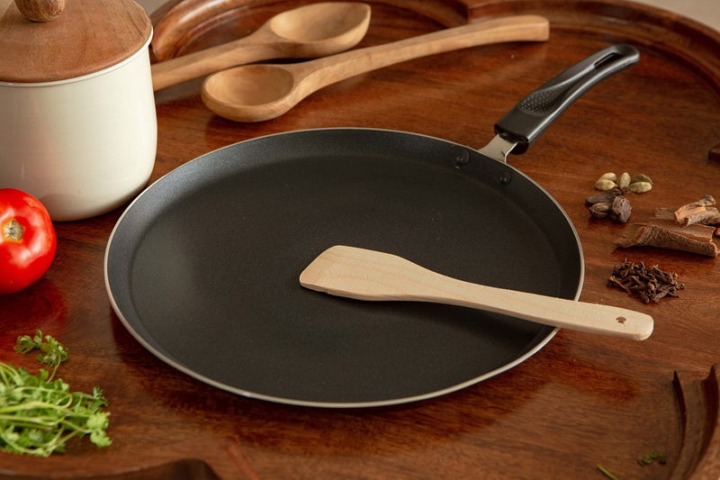 TIKMARC Cooksmart Dosa Tawa - Roti/Chapati Tawa | Induction & Gas Compatible | Cookware | Non Toxic for Multipurpose use - Image 4