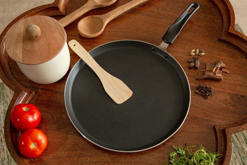 TIKMARC Cooksmart Dosa Tawa - Roti/Chapati Tawa | Induction & Gas Compatible | Cookware | Non Toxic for Multipurpose use - Image 2
