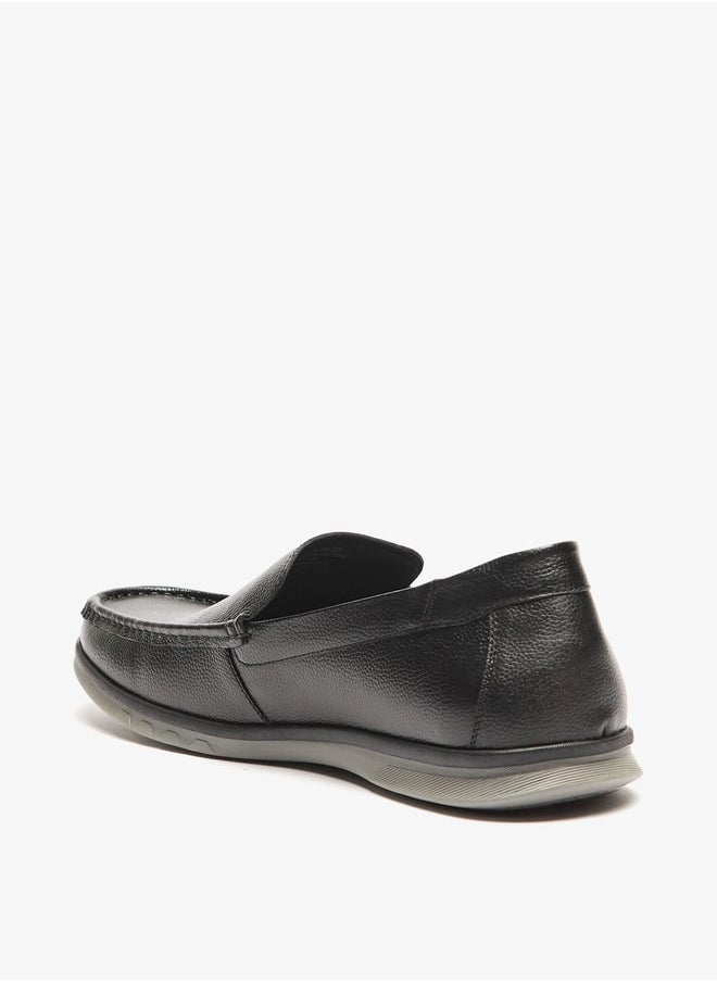 DUCHINI Men's Textured Slip-On Moccasins  - Image 2