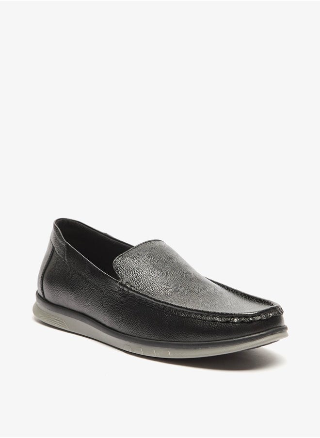 DUCHINI Men's Textured Slip-On Moccasins  - Image 1