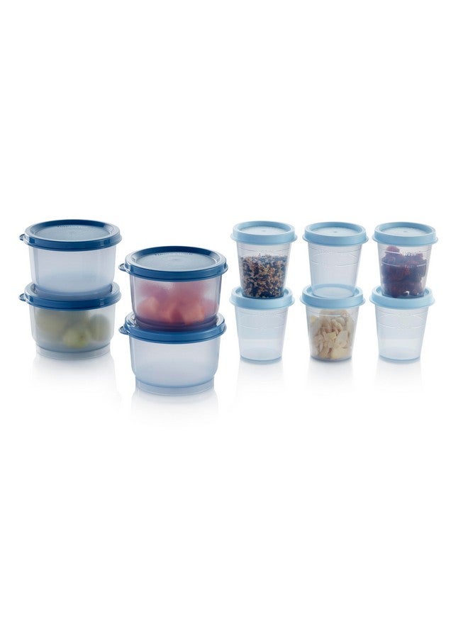 Tupperware طقم تخزين الطعام توبراير سوبر سناك 10 حاوية، آمن في غسالة الصحون وخالي من BPA (10 حاويات، 10 أغطية) - Image 1