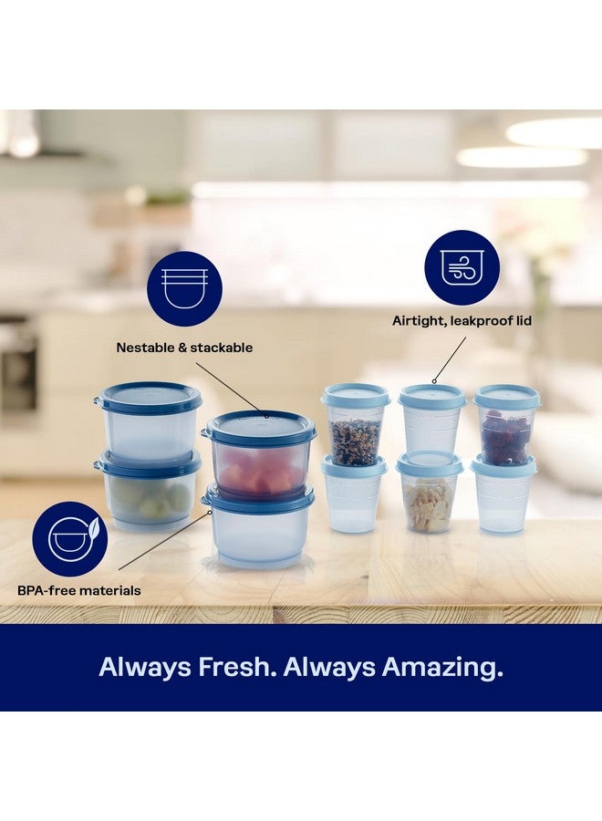 Tupperware طقم تخزين الطعام توبراير سوبر سناك 10 حاوية، آمن في غسالة الصحون وخالي من BPA (10 حاويات، 10 أغطية) - Image 4