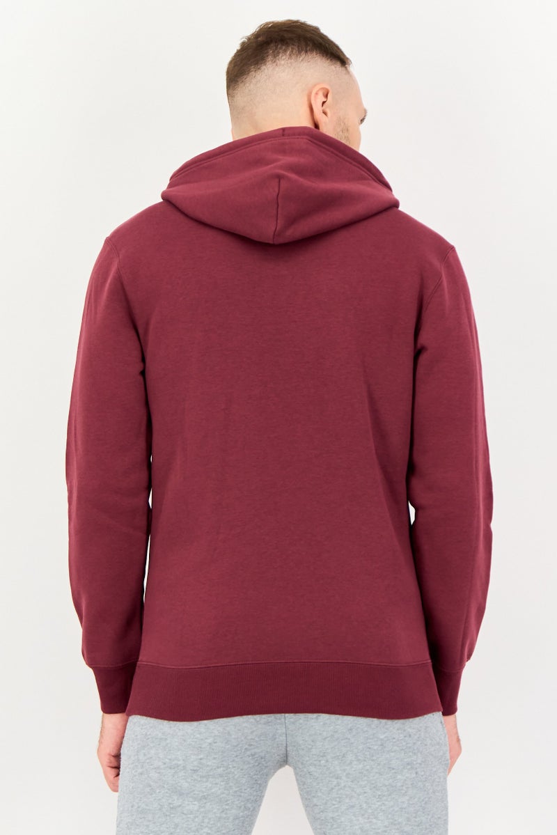 PUMA Men Sportswear Fit Long Sleeve Outdoor Hoodie, Maroon - Image 3