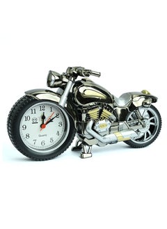 Motorcycle Table Clock, Decorative Clock for Bike Enthusiasts, Table Clock Kids Room Décor, Classic Vintage Alarm Clock for Living Room Decorations, Stylish Bike Clock for Home Office Decoration