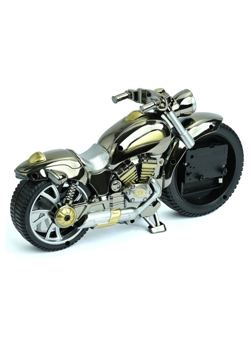 Generic - Motorcycle Table Clock, Decorative Clock for Bike Enthusiasts, Table Clock Kids Room Décor, Classic Vintage Alarm Clock for Living Room Decorations, Stylish Bike Clock for Home Office Decoration - Image 1