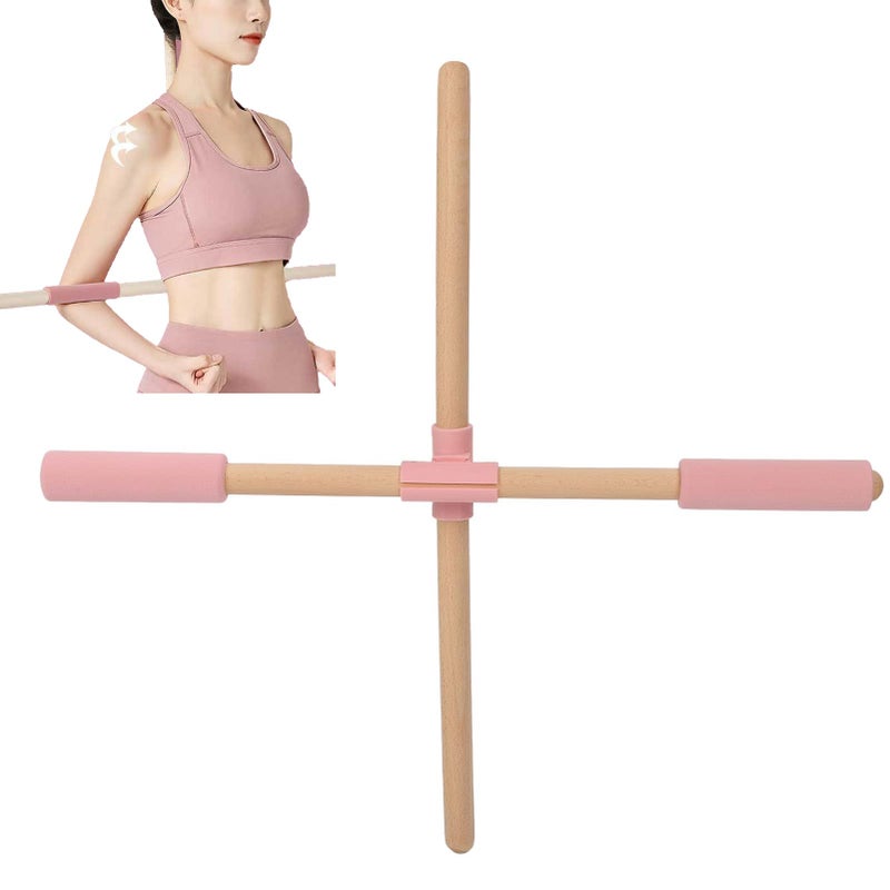 HURRISE HURRISE Posture Corrector SticksBody Shape Mobility Exercise Trainer Flexibility SticksYoga Stick Correction Body Training Lightweight Exercise Stick for Heights Below 120cm