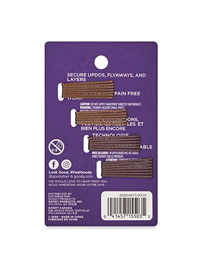 Goody Women'S Bobby Pin Metallic, Brown, Small, 26 Count - Image 1