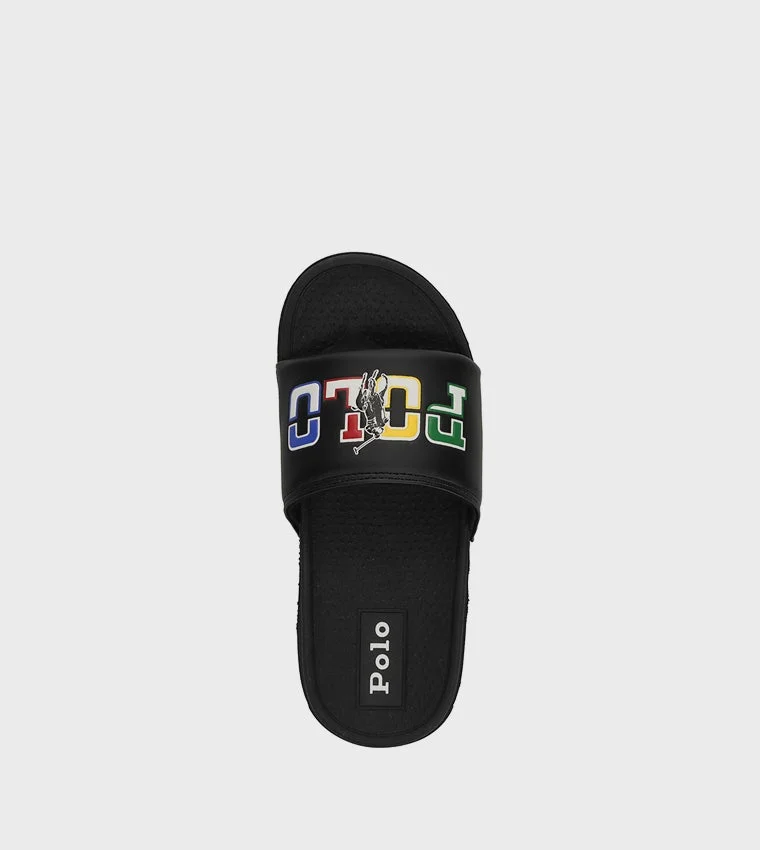 بولو رالف لورين FAIRVIEW Logo Printed Slides