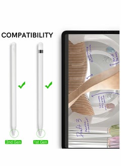 KASTWAVE Replacement Tips for Apple Pencil, 3 Pack Compatible with Apple Pencil 2nd Gen and 1st Gen, No Wear Out Fine Point Precise Control Pen Like Nibs for Apple Pencil (Clear+Black+White)  - Image 2