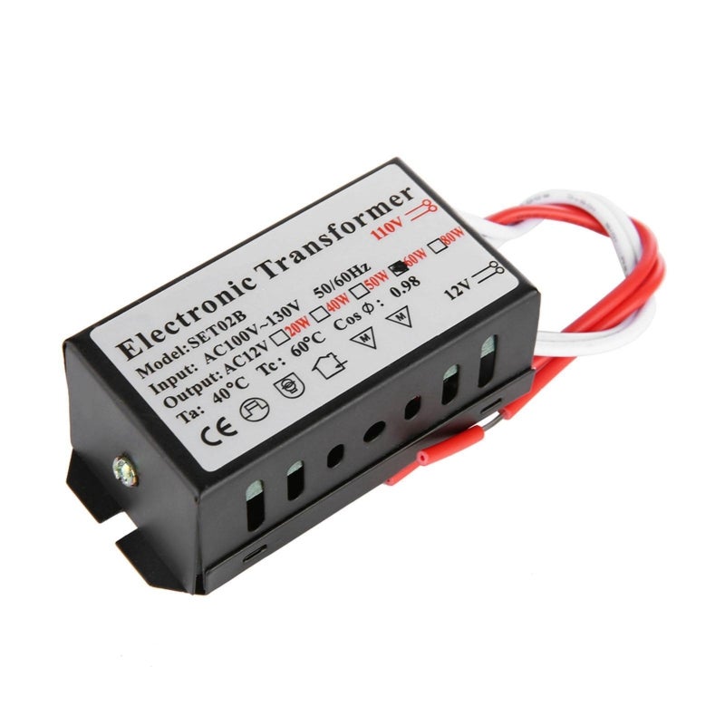 110V To 12V 60W Voltage Converter - Stable Noiseless Output Smart Power Supply Driver for Low Voltage Halogen Lamps With Dimming Remote Control Support - Image 4