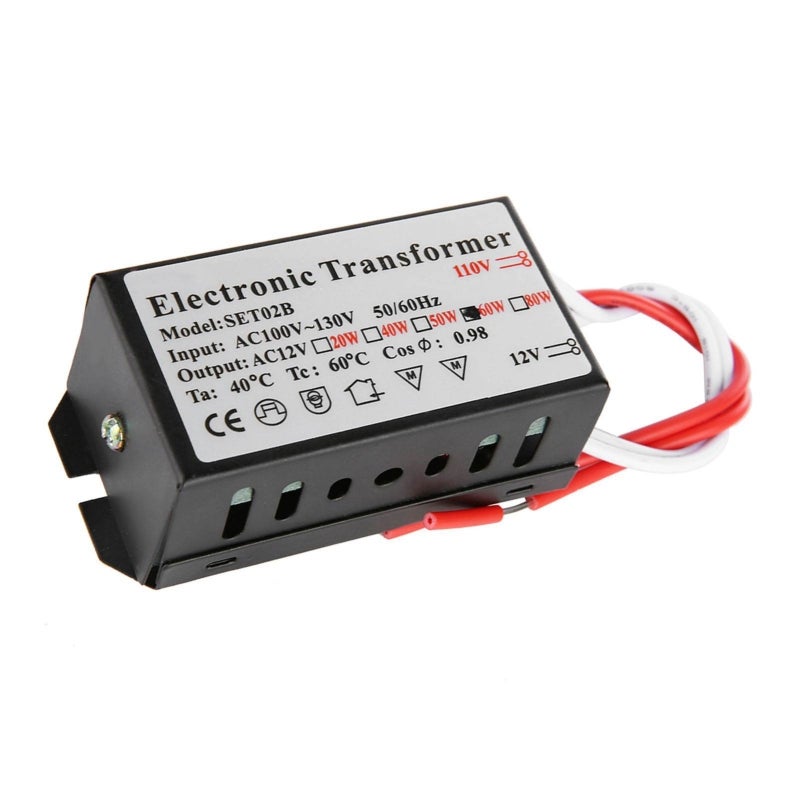 110V To 12V 60W Voltage Converter - Stable Noiseless Output Smart Power Supply Driver for Low Voltage Halogen Lamps With Dimming Remote Control Support - Image 5