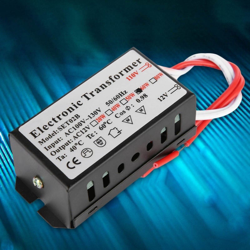 110V To 12V 60W Voltage Converter - Stable Noiseless Output Smart Power Supply Driver for Low Voltage Halogen Lamps With Dimming Remote Control Support - Image 3