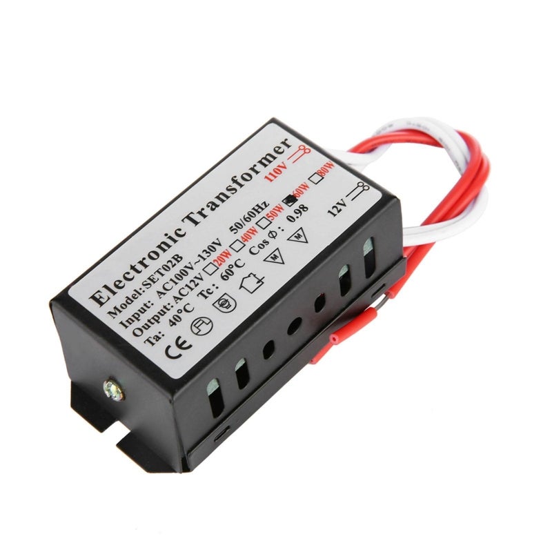 110V To 12V 60W Voltage Converter - Stable Noiseless Output Smart Power Supply Driver for Low Voltage Halogen Lamps With Dimming Remote Control Support - Image 2