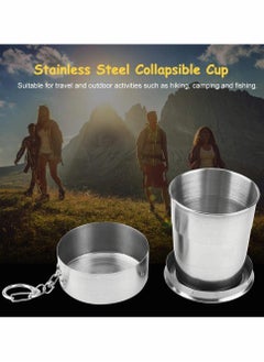 Excefore Travel Folding Cup Premium Stackable Metal Drinking Outdoor Telescopic Collapsible Mug Camping Hiking Bottle Portable Retractable Water Containers 150ml/5.3oz  - Image 2